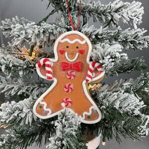 Christmas Ornament-Candy Gingerbread Man Ornament -The Bridge Collection-